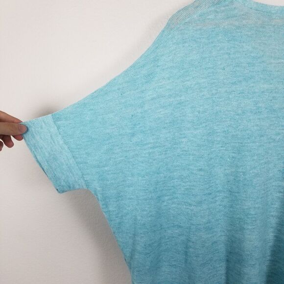 Eileen Fisher Light Blue Lagenlook Organic Linen Melange Pullover Tunic Size S/M - Picture 13 of 15